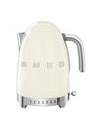 Chaleira Elétrica Smeg 50's Retro 1.7L em Aço Inoxidável Creme