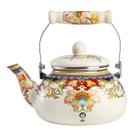 Chaleira Esmaltada Bule Decorada Artesanal Luxo 2lts