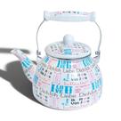 Chaleira esmaltada charm love 2,5l para fogão com aquecimento uniforme - A5 Importadora Chaleira esmaltada charm love 2,5l para fogão com aquecimento uniforme - A5 Importadora