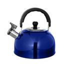 Chaleira inox color com alça e bico com apito 2l para água café chá