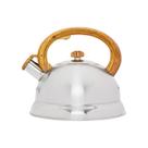 Chaleira Inox Com Alça de Bambu AJ19228/6837 Mimo Style
