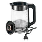 Chaleira Jarra Elétrica 127V Vidro Inox Led Azul 1,8 Litros