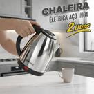 Chaleira Jarra Elétrica 2 Litros 127V ou 220V Inox
