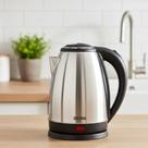 Chaleira Jarra Elétrica Bebida Quente Acelerar Cozimento Cozinha Utensílio Doméstico Ferver Água 2 Litros 220V1500W Inox