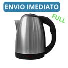 Chaleira Jarra Elétrica Térmica Bule Com Tampa Inox Prateada 1.8litros
