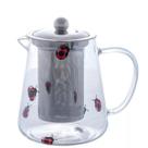 Chaleira Ladybug De Vidro Borossilicato 750ml 5381 Lyor