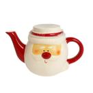 Chaleira Noel Vermelha/Branca 15cm MP1695