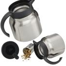 Chaleira Térmica Inox 750ml Com Display LED Para Infusão Chá Ervas Especiarias Frutas Flores