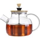Chaleira Vidro Borossilicato Infusor Inox 1000ml Chá