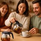 Chaleira Vidro Para Café E Chá Fervedor De Água Bule Térmico Recipiente Quente Chaleira Vidro Para Café E Chá Fervedor De Água Bule Térmico Recipiente Quente