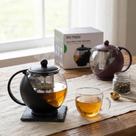 Chaleira Vidro Prática Elegante Preparo Rápido 750ml Com Infusor Inox Filtro