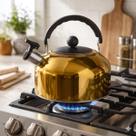 Chaleiras Para Fogao a Gas com Apito de Inox Colorida 2 Litros