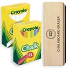Chalk Set The Mega Deals, pacote de 24 com borracha para quadro-negro