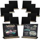 Chalkboard Sign Zhithink Mini Tabletop, pacote com 12 unidades, 13 x 15 cm, madeira