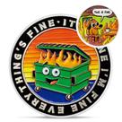 Challenge Coin IELCJJ Colorful Dumpster Fire Isso é bom Challenge Coin IELCJJ Colorful Dumpster Fire Isso é bom