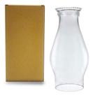 Chaminé de lâmpada a óleo GXFCCYXT Base de 3 polegadas de vidro transparente de 21 cm de altura