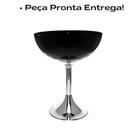 Champanheira Acrílico Preto Grande Com Base Alumínio - Luxo para Eventos