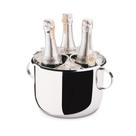 Champanheira em inox Forma 6 Litros com alças: Elegância compacta para espumantes e vinhos