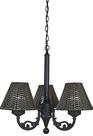 Chandelier Patio Living Concepts Versailles em vime de 3 corpos Chandelier Patio Living Concepts Versailles em vime de 3 corpos