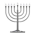 Chanucá Elétrica Menorá Zion Judaica Prata LED USB 35x33x8cm Chanucá Elétrica Menorá Zion Judaica Prata LED USB 35x33x8cm