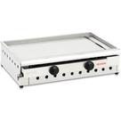 Chapa a Gás 0,80m Inox Espessura 10mm 2 Queimadores Fritomaq