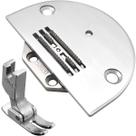 Chapa Agulha 4 Carreira Leve Dente Calcador Reta Industrial