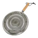 Chapa Banho Maria De Alumínio C/ Cabo Madeira Aquecer 19cm