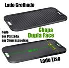 Chapa Bifeteira Ferro Dupla Face Alça Ferro - Santana