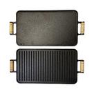 Chapa Bifeteira Grelha Dupla Face de Ferro Fundido 55x26
