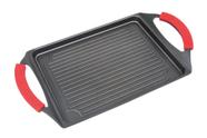 Chapa Bifeteira Grill 34cm Fogão Fundo Indução Alça Silicone