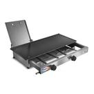 Chapa Chapeira De Lanche Hamburgueria Hot Dog 60x30 a Gás Inox Com Prensador Abafador