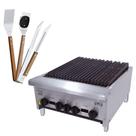 Chapa Charbroiler Americana Profissional Grill 60cm Gás Inox Cgg60 e Utensílios - Venâncio