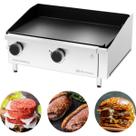 Chapa Comercial 2 Queimador 5mm 40x60 A Gás Inox Marchesoni