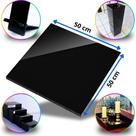 Chapa de Acrílico Preto Opaco Esp. 8mm 50x50cm 500x500mm Placa Leitosa Brilhante Premium Pureza 100 Por cento Virgem Puro Cast Chapa de Acrílico Preto Opaco Esp. 8mm 50x50cm 500x500mm Placa Leitosa Brilhante Premium Pureza 100 Por cento Virgem Puro Cast