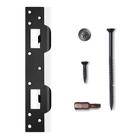 Chapa de Fechadura MOSECYOU para Porta, Abertura Dupla, Preto Fosco Chapa de Fechadura MOSECYOU para Porta, Abertura Dupla, Preto Fosco