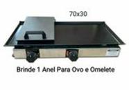 Chapa De Lanche Com Prensa 70x30 Inox A Gás 2 Bocas Chapa De Lanche Com Prensa 70x30 Inox A Gás 2 Bocas