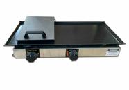Chapa De Lanche Sanduicheira 70x30 inox Dog Com Prensa E Coletor De Gordura - Italima + Anel Ovo