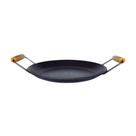Chapa Disco Arado Aço Carbono Bifeteira Alça Madeira 33cm