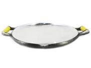 Chapa Disco Arado Alumínio Fundido Craqueada Alça Madeira Chapa Disco Arado Alumínio Fundido Craqueada Alça Madeira