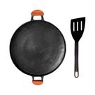 Chapa Disco de Arado Bifeira Antiaderente Alça Madeira 40cm Alumínios Vitória