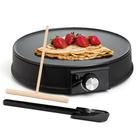 Chapa elétrica e máquina de crepe Moss & Stone 30cm 1200W Chapa elétrica e máquina de crepe Moss & Stone 30cm 1200W