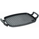 Chapa grill retangular ferro 30x24x7cm alça de ferro Panela Mineira