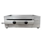Chapa Industrial Lanche 2 Queimadores 65cm A Gás Baixa Pressão Casinha Industrial