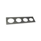 Chapa p/fogao red.4furos 98x33s/tp