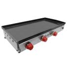 Chapa para Lanche Industrial em Inox 3mm 70x35 FoodTruck Lanchonete Restaurantes