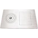 Chapa polida 01 furo marmorite (93x58) - maestro