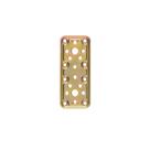 Chapa Reforçada 50 X 120mm Aço Espessura 2,2mm Bicromatizada