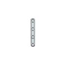 Chapa Reta 15x60mm Aço Zincado 4 Furos