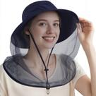 Chapéu AISHN Mosquito Net, proteção solar, malha dobrável