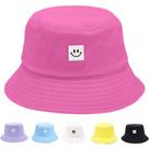 Chapéu AJG Kids de algodão com proteção solar Smile Bucket Hat Chapéu AJG Kids de algodão com proteção solar Smile Bucket Hat